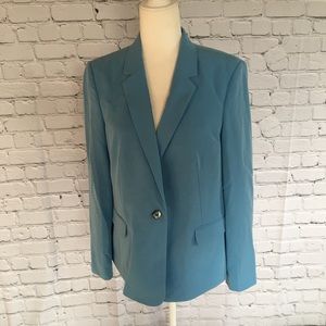 *NEW* Tahari by ASL Blue Belle Women’s One-Button Blazer Jacket Size: (14)